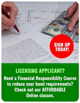 Financial Responsibility. Licensing. Sign Up Today.